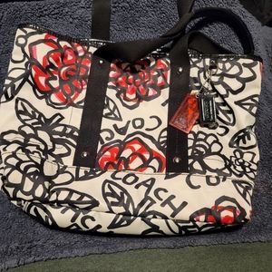 Coach Poppy Kyra Graffiti Tote